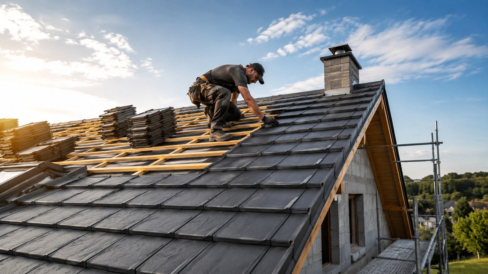 Chantier toiture Maison Elegance